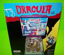 Dracula Pinball FLYER Original Stern 1979 Game Artwork Gothic Vampire Horror - £35.50 GBP