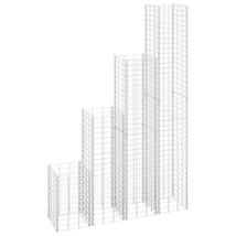 vidaXL Silver Iron Gabion Raised Garden Beds Medium Size - $2,728.75 MXN