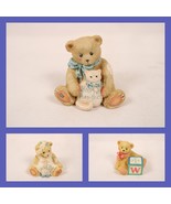 3 Cherished Teddies 158488W 916382 916358 Excellent Condition Cat Bunny ... - $240.84 MXN