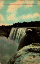 Vintage POSTCARD-AMERICAN Falls From Goat Island, Niagara Falls, Ny BK51 - £2.32 GBP