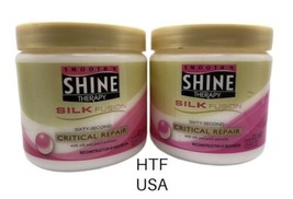 2 JUMBO Smooth &#39;N Shine Therapy Silk Fusion Sixty-Second Critical Repair 13.5 oz - £31.19 GBP