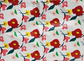 Heavy Duty Vinyl Tablecloth w/flannel back,60&quot;x90&quot; Rectangle,COLORFUL FLOWERS,SM - £12.42 GBP