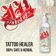 INKED UP TATTOO AFTER CARE CREAM – HEALS TATTOO HEALER 100% SAFE HERBAL - $26.30