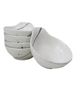 Pack Of 5 Yukino Hana Ceramic Ponzu Sauce Soup Shallow Bowls With Handle... - $42.88 CAD