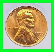 1955-S Lincoln Wheat Cent High Grade MS67 RD MS 67 Red - £62.29 GBP
