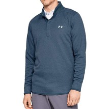 Under Armour Golf UA Storm Sweater Fleece SF Mock Henley Blue 1329832-41... - £42.73 GBP