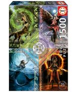 NEW Educa Jigsaw Puzzle 1500 Pieces Adults 19941 Elemental Magic Star Chart - $52.77 CAD