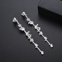 Sign long drop earrings for women wedding party luxury various shapes cz trendy jewelry thumb200