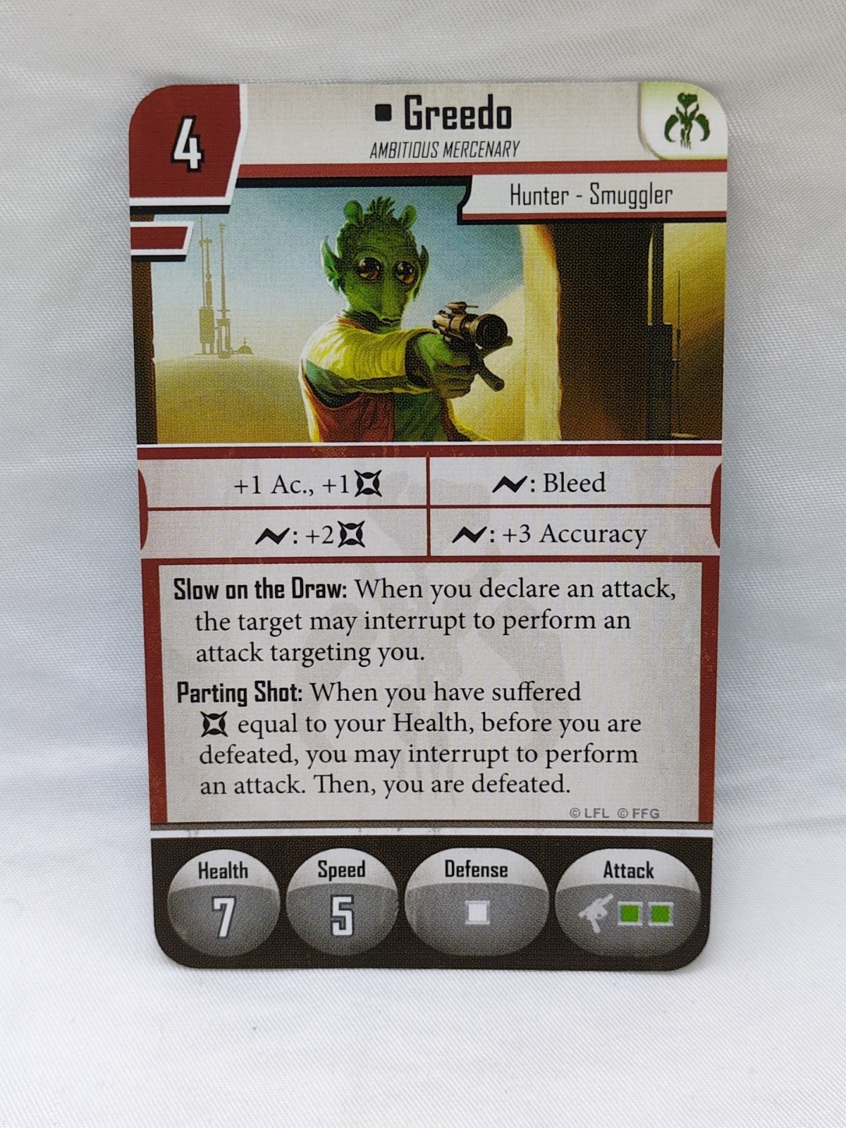 (3) Star Wars Imperial Assault Greedo Villain Pack Cards Item image 2