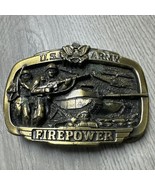 VINTAGE 1983 U.S. ARMY FIREPOWER MILITARY GREAT AMERICAN BELT BUCKLE JD - €10,31 EUR