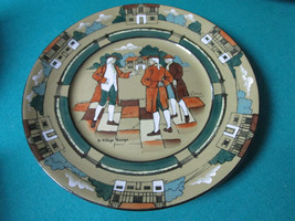 Buffalo Pottery Collector Plate &quot;Ye Village Gossip&quot; Deldare Plate 10&quot; [*38RD] - £137.98 GBP