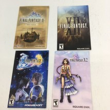 Lot of 4  PS2 Manuals-No Games- Final Fantasy X, X-2,XI Quick Manual, XII - £6.88 GBP