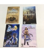 Lot of 4  PS2 Manuals-No Games- Final Fantasy X, X-2,XI Quick Manual, XII - £6.84 GBP