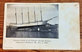 Waldoboro Maine Schooner Howard Palmer Private Mailing Card - $10.00