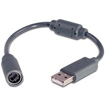 For Xbox 360 Wired Controller USB Breakaway Cable Adapter Cord Gray - £7.69 GBP