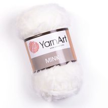5 Pack Yarnart Mink (5 Skein) Fur Yarn, Soft Fur Yarn Chunky Fluffy Faux Fur Yar - £21.46 GBP