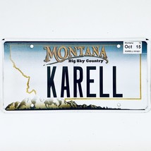2015 United States Montana Big Sky Passenger License Plate KARELL - £8.53 GBP