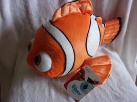 Disney Store 17&quot; Nemo Orange Plush Clown Fish Soft Stuffed Toy New W/T - £17.23 GBP