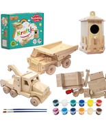 Woodworking Building Kit for Kids and Adults with 3 Educational DIY Carp... - $99.88