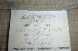 US Army Gen III Shirt, Midweight Cold Weather X- Lg Long Peckham 2001 faded tag - $30.00