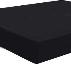 Black Twin Piccocasa Waterproof Mattress Protector With Five-Sided Tpu Membrane - £29.45 GBP