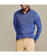 Nautica Men&#39;s Sustainably Crafted Textured Crewneck Sweater, Cobalt Blue... - $642.16 MXN