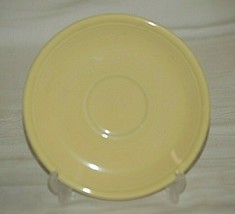 Fiesta Fiestaware Homer Laughlin China Co 5-7/8&quot; Light Yellow Saucer Plate USA - £10.10 GBP