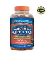 OMEGA 3 THREE FATTY ACIDS FISH OIL PILLS SUPPLEMENT SALMON PURE ALASKA D... - £27.52 GBP