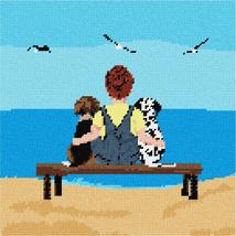 Pepita Needlepoint kit: Beach Boy Dogs, 10&quot; x 10&quot; - £62.73 GBP+
