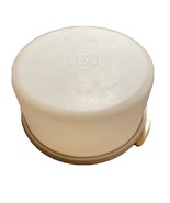 Large Round Tupperware Harvest Gold Cake Carrier with Lid 1256-5 NO HANDLE - £10.13 GBP