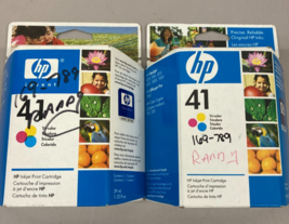 Lot of 2 HP 41 Ink Cartridge Tri-Color (51641A) For 820 850 855 870 -EXP... - $9.95