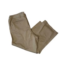 Boulder Creek Trading Company Khaki Elastic Waist Pants front slanted pockets 44 - £17.80 GBP