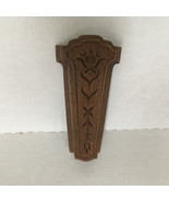 vintage retro homco plastic wood grain look wall pocket scissor pencil h... - $19.75