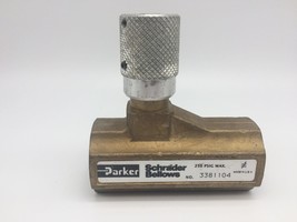  PARKER 3381104 NEEDLE VALVE 3/4&quot;, 250PSI MAX  - $19.50