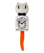 Limited Edition White Kit-Cat Klock Black Bow Tie and Orange Tail Clock - $127.79 CAD