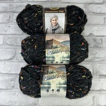 Lion Brand Yarn Hometown Yarn Cambridge Tweed Lot of 3 4oz 64 Yards New - $15.20
