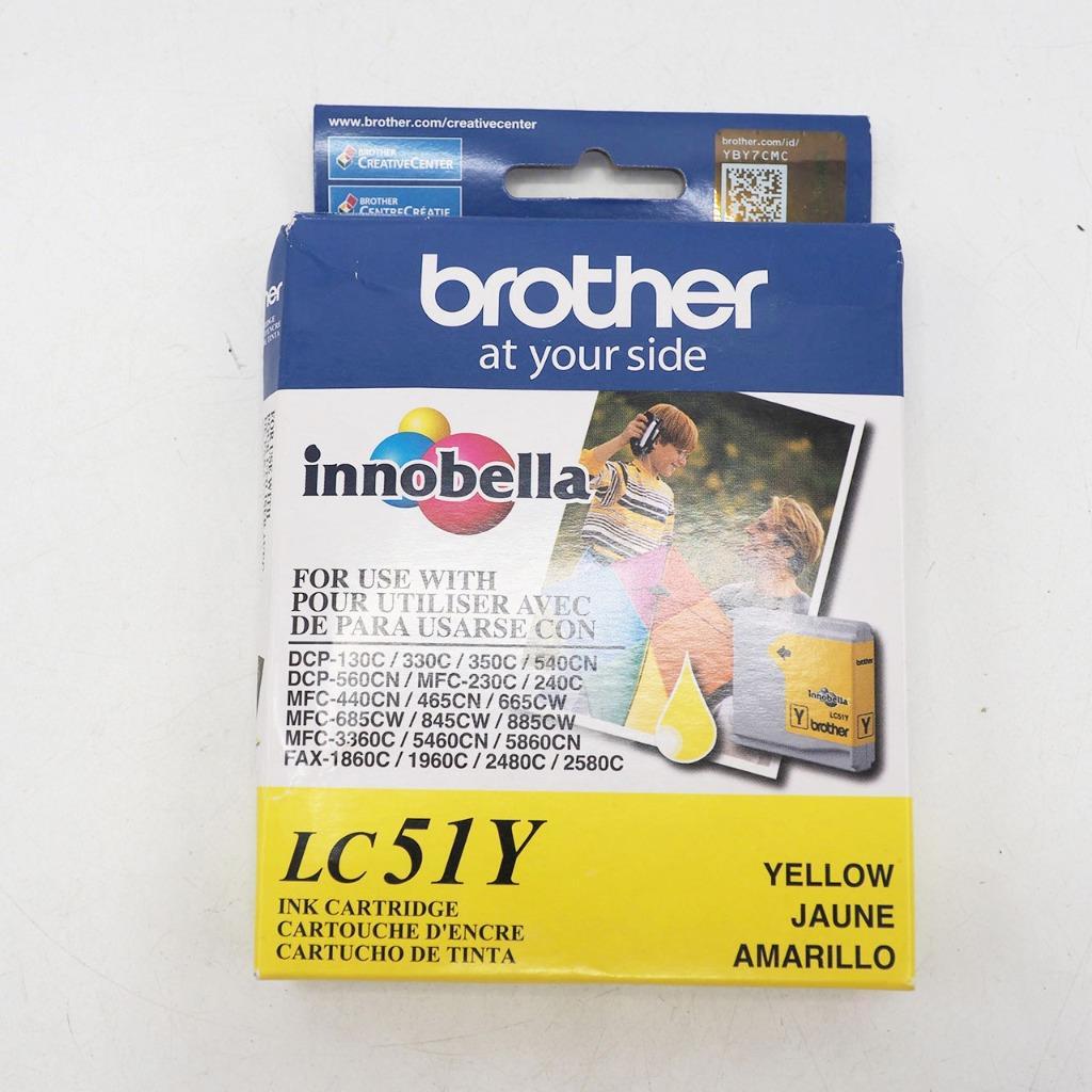 Brother Ink Cartridge Yellow LC51Y Factory Sealed - £15.57 GBP
