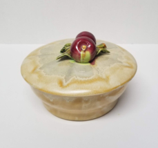 Round Casserole with Lid Apple Decor Deep 8&quot; Ceramic Serving Dish - £10.21 GBP