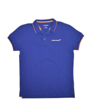 McLaren Polo Shirt Mens L Blue Formula 1 Racing Team F1 Cotton Pique - £23.01 GBP