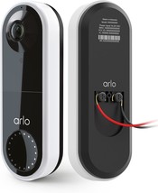 Arlo Essential Wired Video Doorbell - White - Avd1001 - Diy, 2 Way Audio. - £53.92 GBP