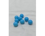 Set Of (8) Blue Board Game Plastic Ball Marble Pieces - $9.89