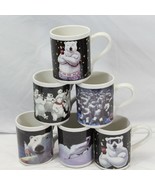 Coca Cola Polar Bear Mugs Gibson 1996  Lot of 6 - $32.33