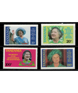 ZAYIX - Tanzania Africa 267-70 MNH - Queen Mother Birthday - Royalty - F... - £1.18 GBP