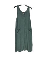 Vtg? California Drawstrings Made in USA Lagenlook Midi/Maxi Dress Size L... - $34.65
