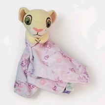 Disney Baby Nala Vtg Lovey Security Blanket Lion King Crinkle Ears Pink Purple - $18.69