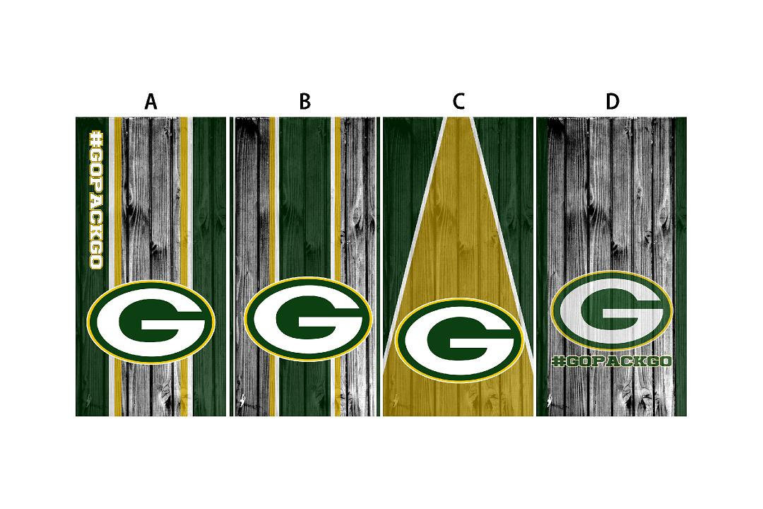Cornhole Board Vinyl Wrap Packers - sold individually