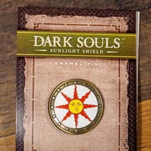 Dark Souls 1 2 3 Solaire Sunlight Shield Enamel Pin Figure Knight Praise the Sun - £23.72 GBP