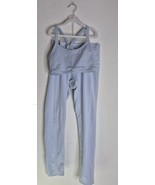 Morgan Stewart Sport Blue Sports Bra And Leggings Outfit Women&#39;s Size M/L - $270.33 MXN