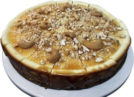 Andy Anand Gluten Free Caramel Cashew Cheesecake 9&quot; Made Fresh  2 lbs - £50.48 GBP