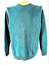 Alexander Julian Men&#39;s Large Tall Green 100% Cotton Pullover Sweater (W)... - £8.26 GBP